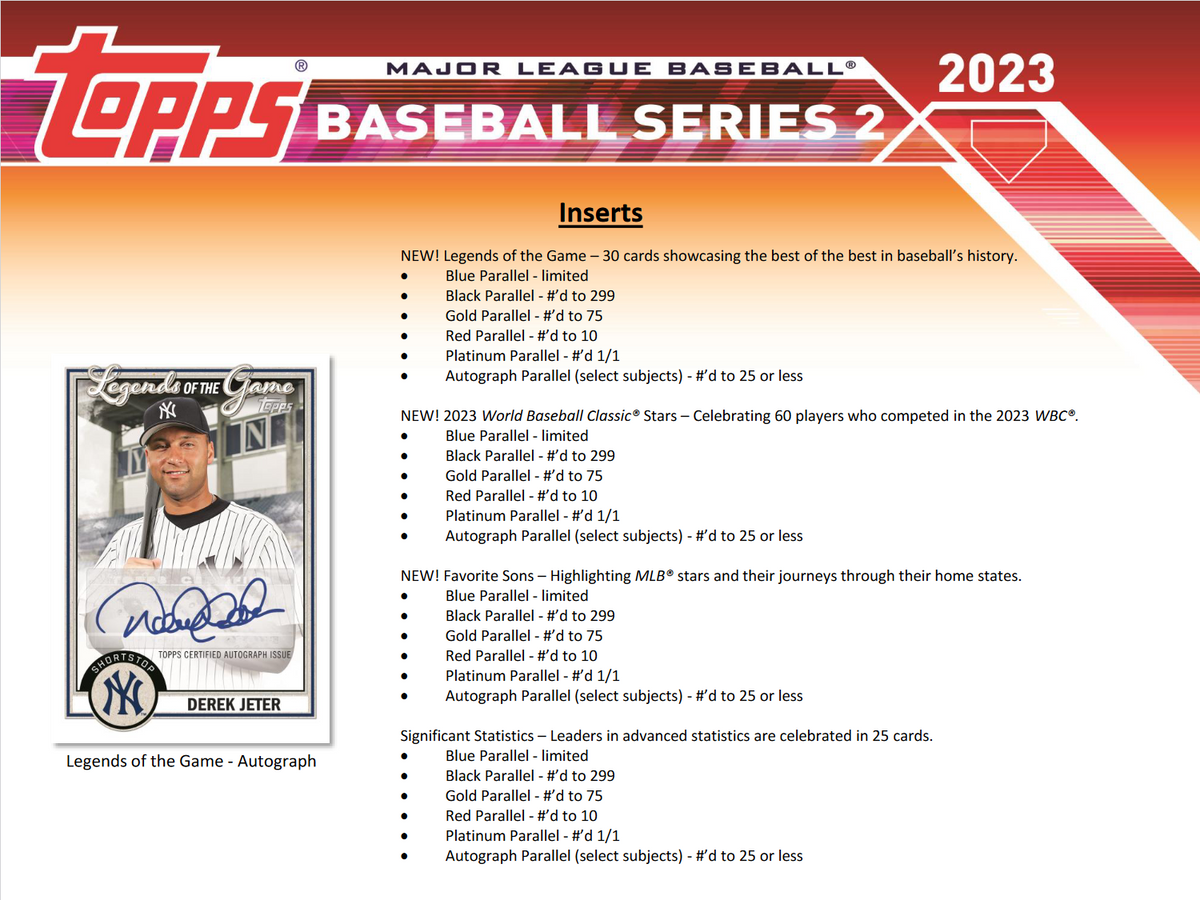 2023 Topps Series 2 Baseball Jumbo Box