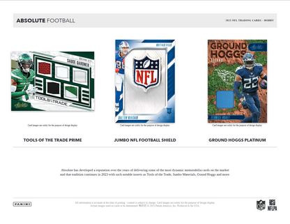 2023 Panini Absolute Football Hobby 12 Box Case